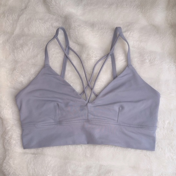 ALO Yoga Lavender Sports Bra - Picture 1 of 3
